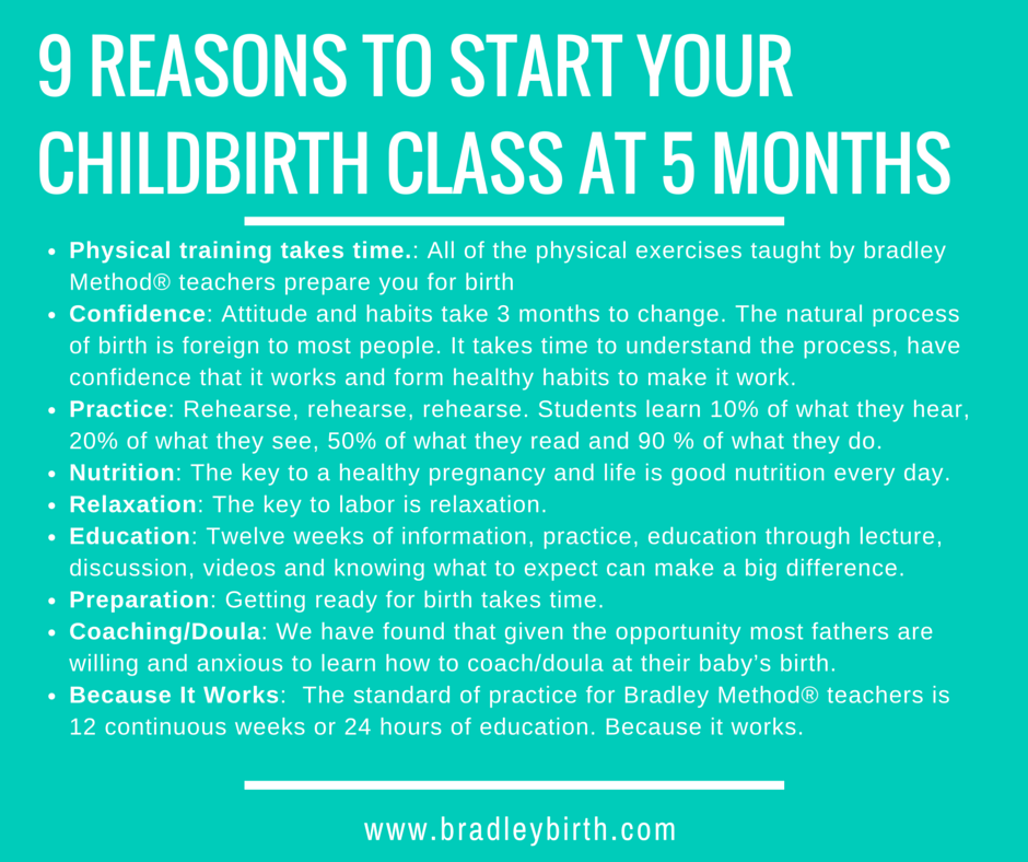 start your CB class at 5 months